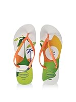 Havaianas Chanclas al dedo (Blanco / Naranja)