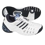 Womens Adidas Barricade II - White/Blue/Black