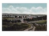 IMAGE OF Aerial View of the Town - Dallas, OR Stretched Canvas Poster Print, 24x32