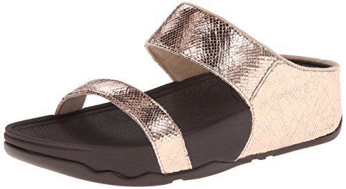FitFlop Women's Lulu Lustra SD Dress Sandal,Rose Gold,7 M US