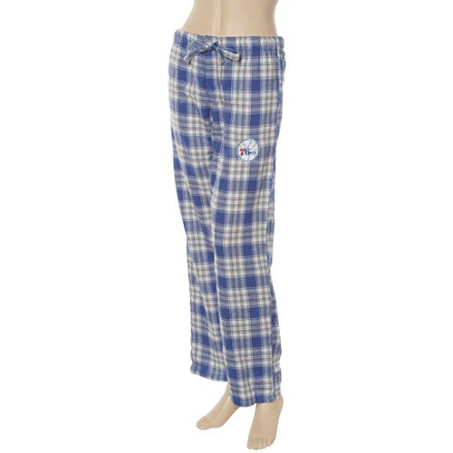 Philadelphia 76ers Ladies Light Blue Plaid Harmony Pajama Pants (Medium)