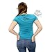 Harley-Davidson Womens Willie G Calavera Sugar Skull Circle Teal Short Sleeve V-Neck - MD