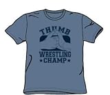Thumb Wrestling Champ - Adult Slate S/S T-Shirt For Men