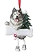 Siberian Husky Ornament with Unique 