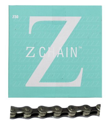 KMC Z50 Bicycle Chain (6-7-Speed, 1/2 x 3/32-Inch, 116L, Dark Silver/Brown)