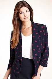 Shawl Collar Large Spotted Jacket