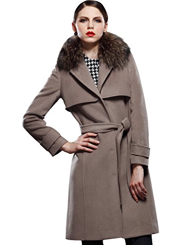 (マックスチック) Maxchic　レディース　ファー付き ウールコート　Q12762Y14M