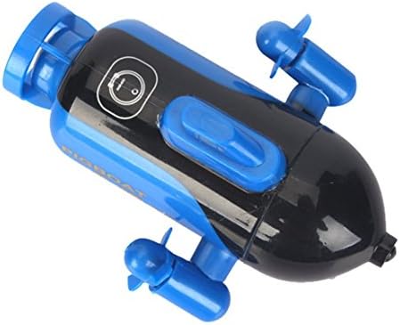 Mini 4-Channel Wireless Remote Control Submarine Boat (Blue Battery Power Supply)