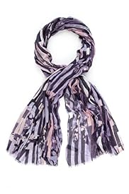 Autograph Pure Modal Lightweight Broken Striped Scarf