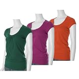 Self Esteem Scoop Neck Cap Sleeve Top