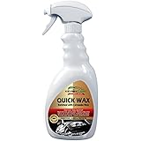 Quick Wax Car Detailing Spray - Best Treatment for Ultimate Deep Shine & Maximum UV Protection - Carnauba Enriched No Streak Formula Great for Black Cars - 24 Oz Bottle