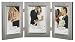 Burnes of Boston 3277E3H Wedding Captioned Hinged Picture Frame, Silver, 4 by 6 Inches