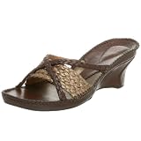  : Clarks Women's Entice Wedge Sandal,Dark Brown,5.5 M