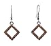 Earrings - E112 - Small Crystal Diamonds ~ Smoky title=