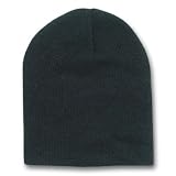 Short Cuffless Beanies - Black