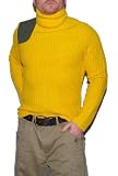 Polo Ralph Lauren RLX Mens Cashmere Ski Sweater Turtleneck Yellow