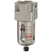 SMC AF Series Compressed Air Filter, Removes Particulate, Polycarbonate Bowl with Bowl Guard, NPT