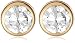 9ct Yellow Gold Small Rubover Cubic Zirconia Stud Earrings