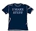 I Make Stuff - Adult Navy S/S T-Shirt For Men