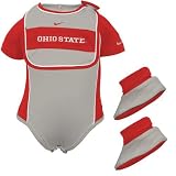 Nike Ohio State Buckeyes Infant Bib & Booties Set