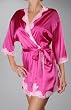 Mary Green Stretch Silk Satin Doll Kimono Robe with Lace (SD20)
