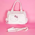 Hello Kitty Tote Bag Messenger Sling Purse White'