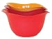 Architec Red Bowl Set: 2-Quart, 3-quart, 4-quart