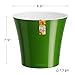 Santino Self Watering Planter Arte 8.6 Inch Green/Black Indoor Flower Pot for All House Plants, Flowers, Herbs, Succulents