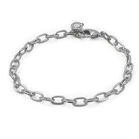 CHARM IT!� Silver Single Chain Link Charm Bracelet