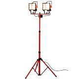 YAMAZEN 伸縮ハロゲン投光機 YHS500W赤