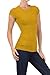 BLVD Women's Basic Solid Round Neck Tee