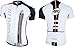 Biking Jersey and Shorts Set for Men Bicycles Clothing Short Sleeve Pants with Padding US L White Black
