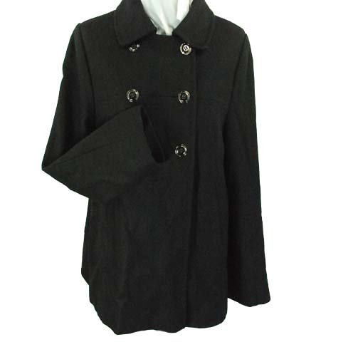 Calvin Klein Double Breast Wool Blend Coat