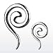Body Accentz Plugs Earrings Rings 316L Surgical Steel Swirl Twist Tapers - Sold as a Pair 4G