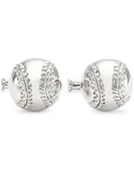 ROTENIER "Novelty" Sterling Silver Baseball and Bat Cufflinks