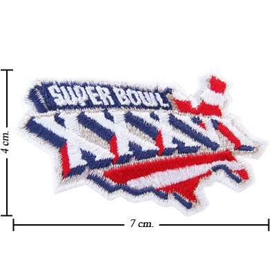 NFL Super Bowl XXXVI 2001 Style-36 Embroidered Sew On Patch