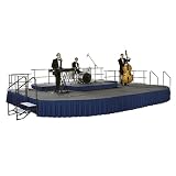Midwest Folding Products 12' x 20' Bow Front Stage Set