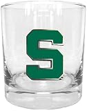 NCAA Michigan State Spartans Rocks Glass
