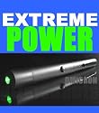 Extreme Power Omicron 532nm Green Laser Pointer Silver - IR FILTER BUILT-IN