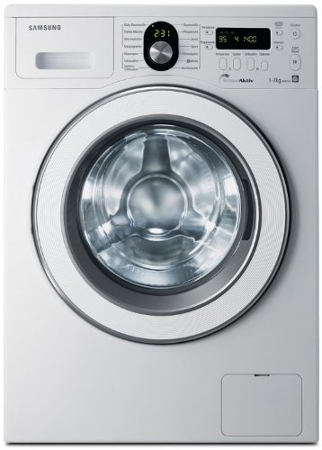 Samsung WF-8714 Waschmaschine / AAA / 1400 UpM / 7 kg / 2 Displays / Diamond Pflegetrommel / Silber Aktiv System / weiß