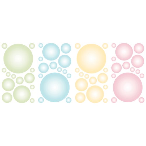 Decorate By Color BC1581310 Pitter Patter Bubble Bop Applique, Multicolor