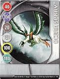 BAKUGAN LOOSE OCEAN SPRAY CARD 7/48n