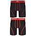 adidas Men's Sport Performance Midway Underwear (2-Pack), Black/Power Red Black/Solar Red, Medium