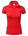 DRESSIS Women's Soft Short Sleeve Collared Half Button Polo Shirt S-3XL (13 Colors)