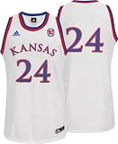 Kansas Jayhawks Replica Basketball Jersey: adidas #24 White 1952 National Champions 60th Anniversary Jersey