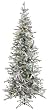 7' Pre-Lit Winter Fun Flocked Christmas Tree w/ Multi G40 Lights