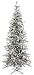 7' Pre-Lit Winter Fun Flocked Christmas Tree w/ Multi G40 Lights
