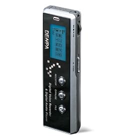 DENPA MP-38 512Mb Digital Voice Recorder, FM Radio, MP3 Player, USB file storage, wireless mic compatible