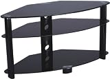 Iconic Black TV Stand with Black Legs for up 42 inch