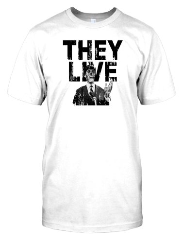 They Live - Noir And Blanc Alien Hommes T Shirt